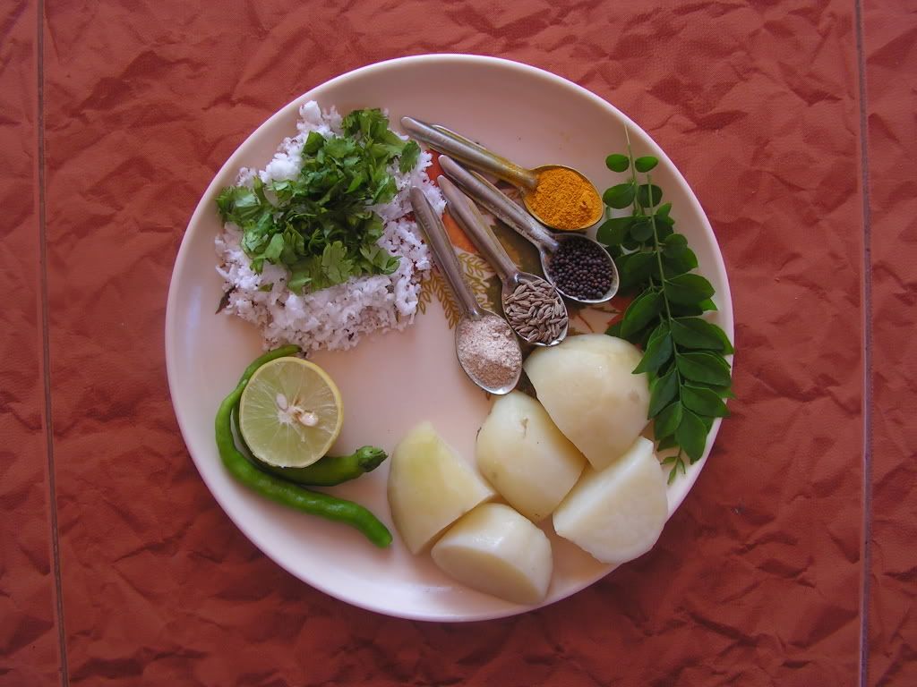 Ingredients of Alu Parata