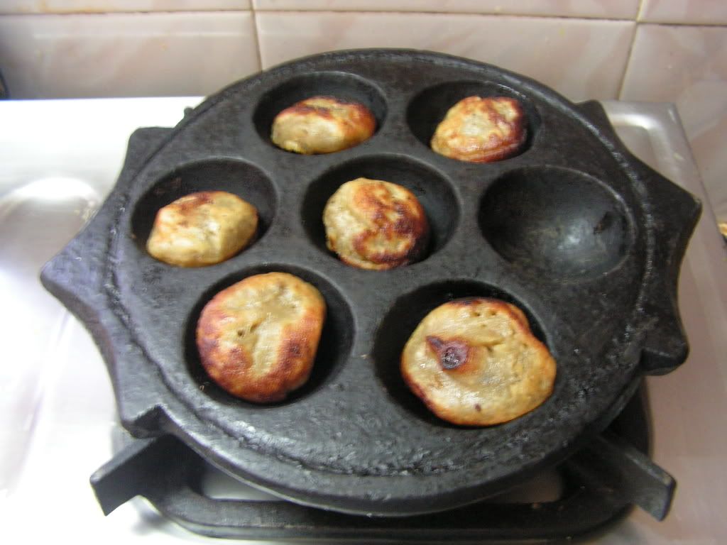 Appam cooked in the Griddle