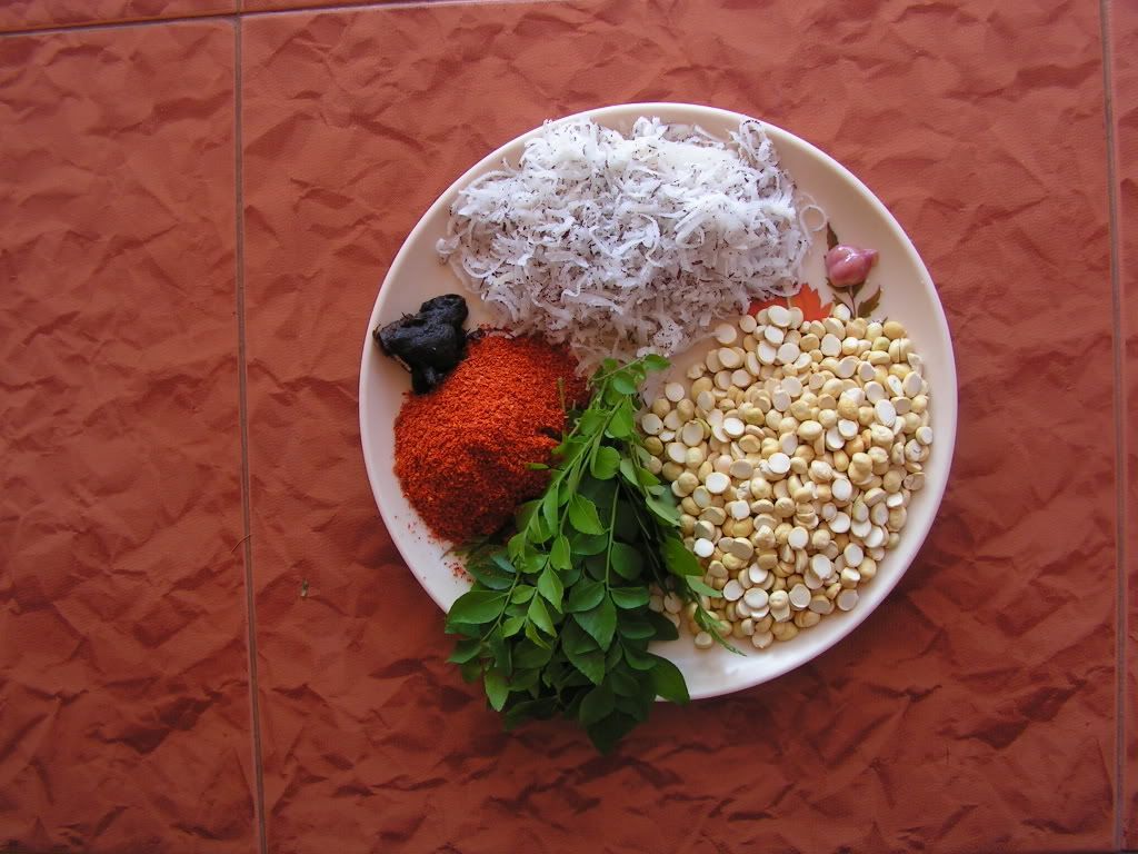 Ingredients of Hurikadle chutney powder
