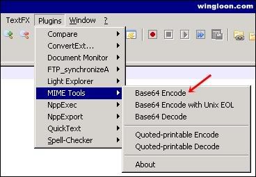 Base64 Decode Encode Using Notepad++ | WING LOON