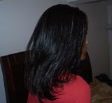 Hair after straightening 11/21