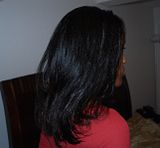 Hair after straightening 11/21