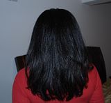 Hair after straightening 11/21