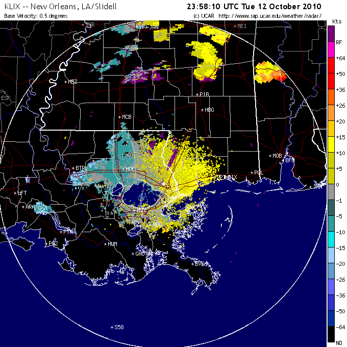 LA Velocity Radar Loop