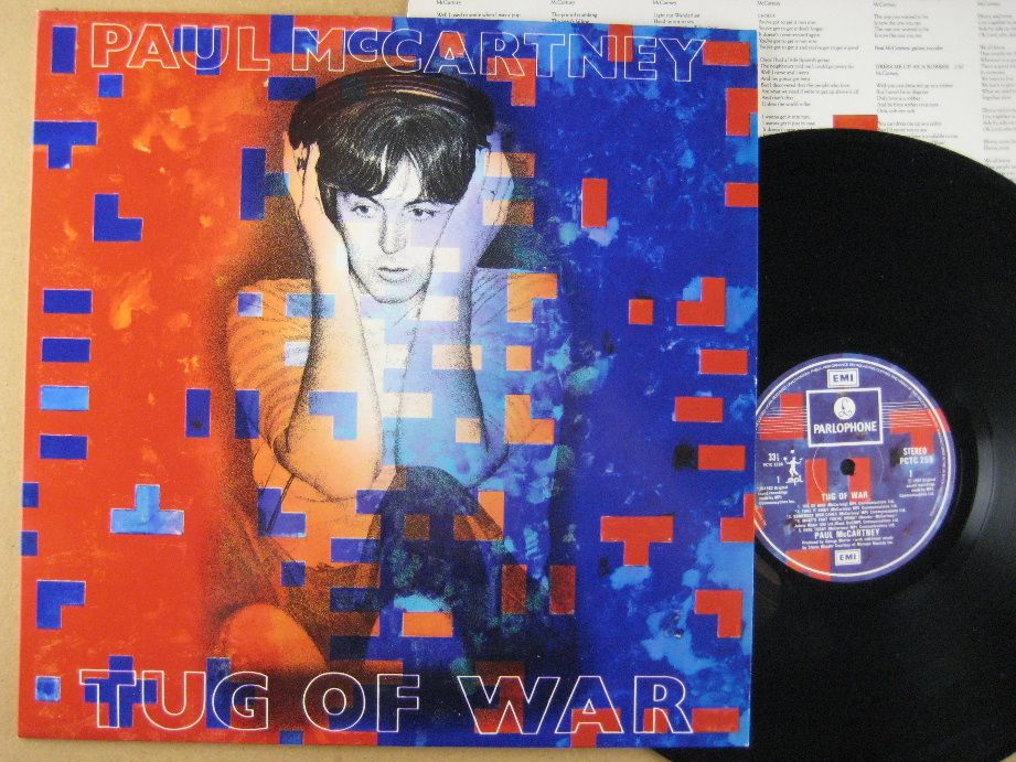 有关以下物品的详细资料: paul mccartney,tug of war,lp