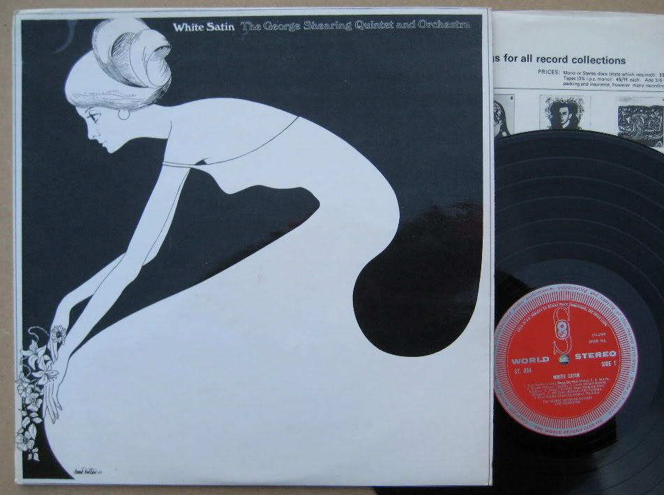 George Shearing Quintet - White Satin, In A Front Laminated Flipback Sleeve, With Stereo Label To Back Of Sleeve & Record