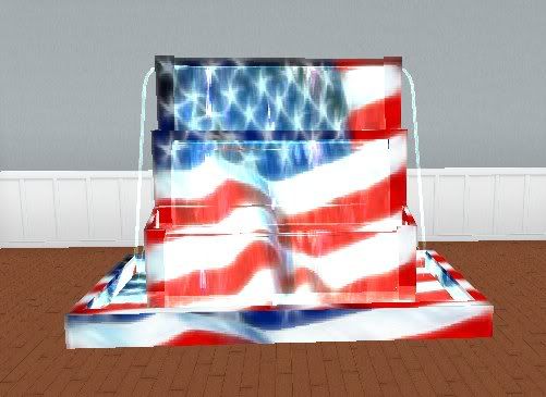 American Flag Fountain