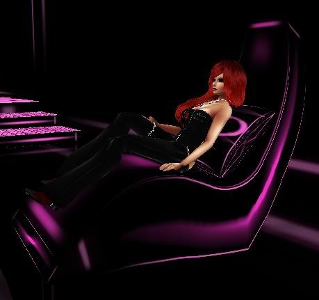Pink and Black Chaise 4