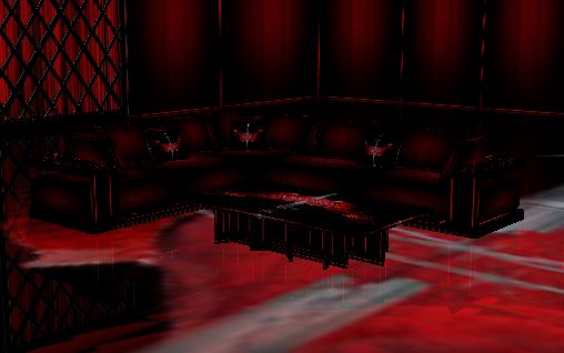 Red Black Sectional