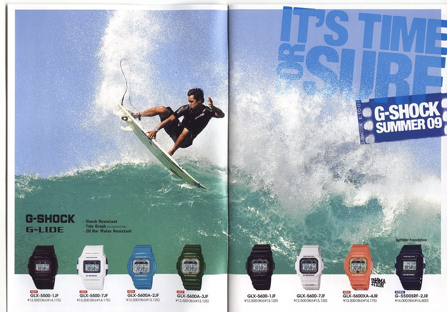 g shock surf