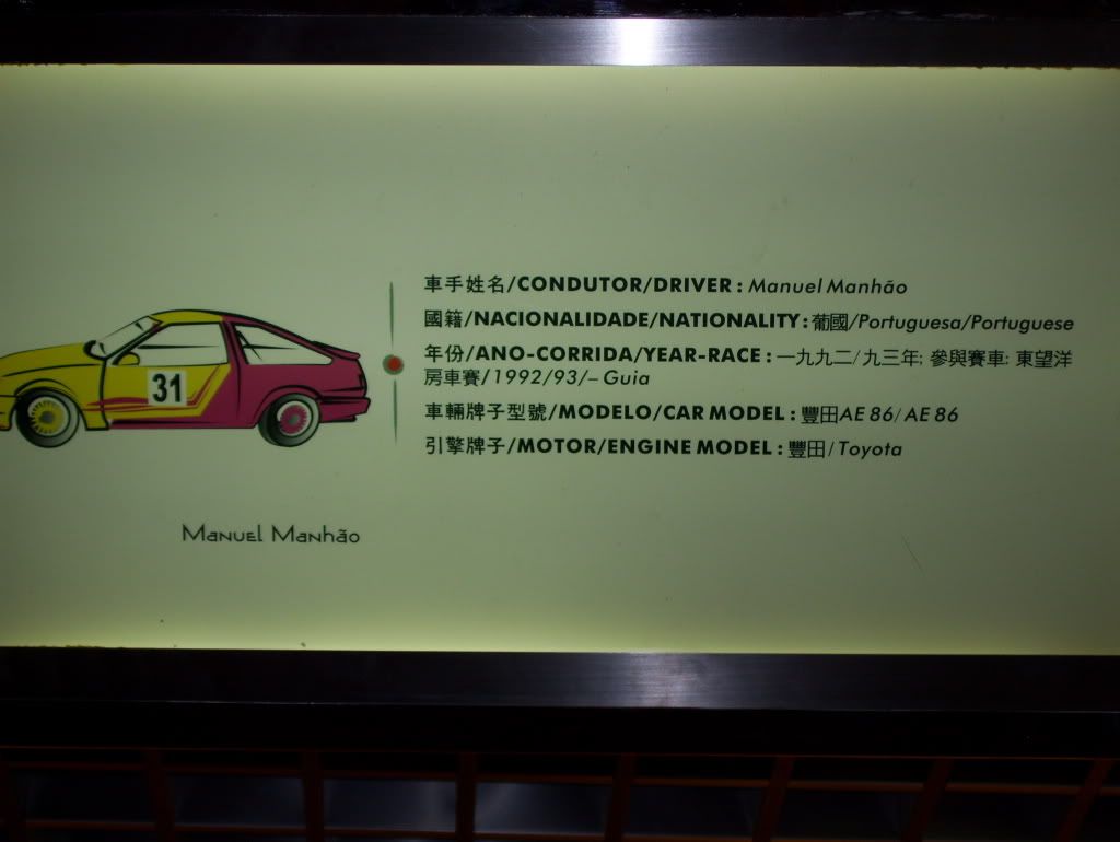[Image: AEU86 AE86 - Macau GP Museum]
