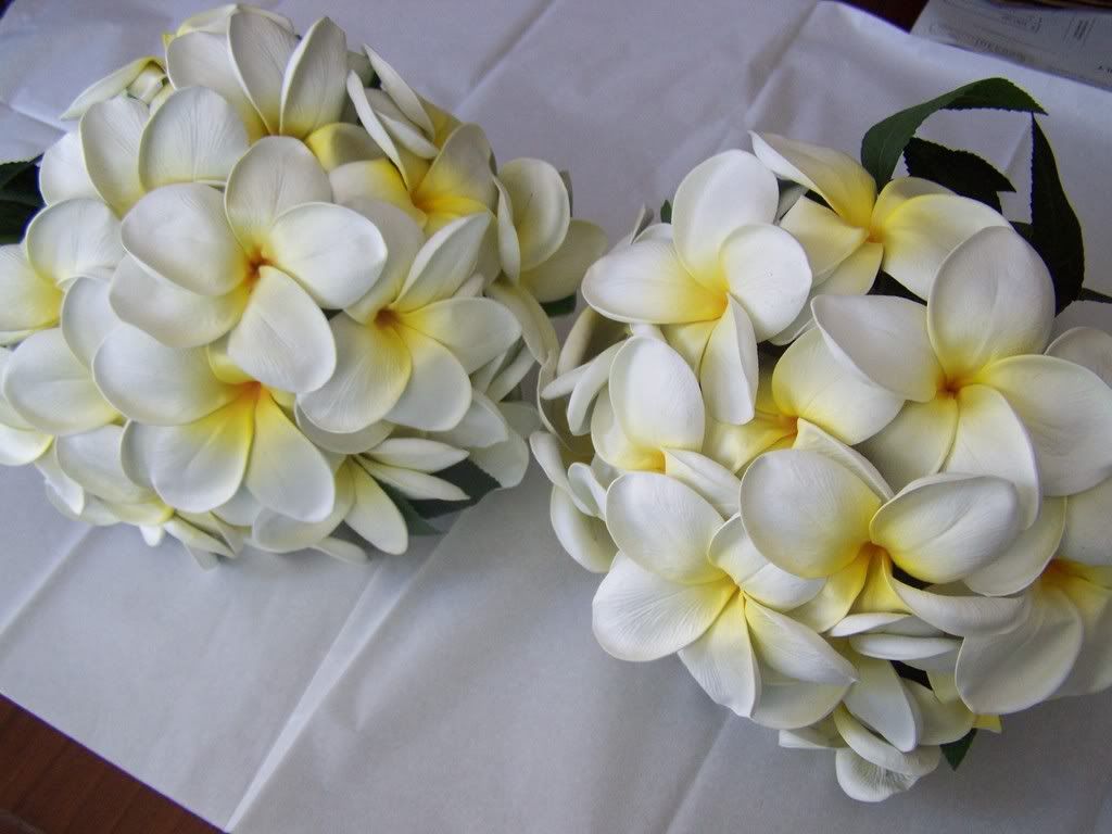 Frangipani wedding flowers