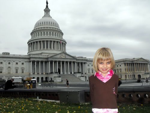 Alexis outside the Capitol