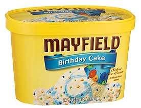 Birthday Cake  Cream on Gigi Reviews  Mayfield Birthday Cake Ice Cream