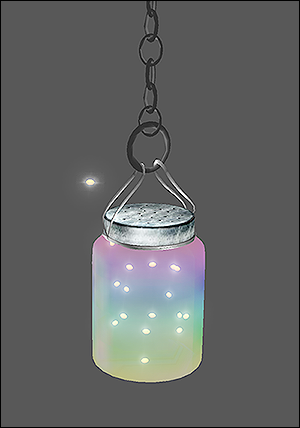 fireflies jar by temptii