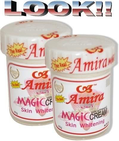 amira magic skin whitening cream 60 grams and amira magic soap 135 