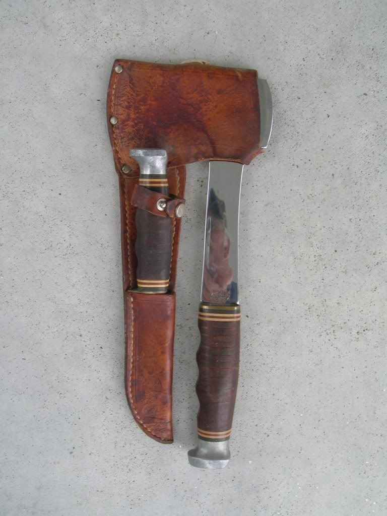 Kabar knife and hatchet set