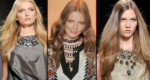 Flowing hair style trend 2009