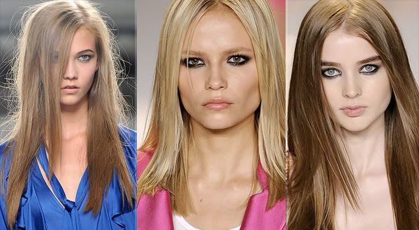 Sleek and straight hair style trend 2009