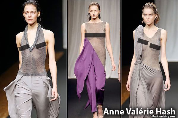 See through clothing at Paris Fashion Week breasts