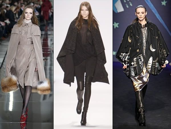 Elegant, gothic, and quirky capes on the runway