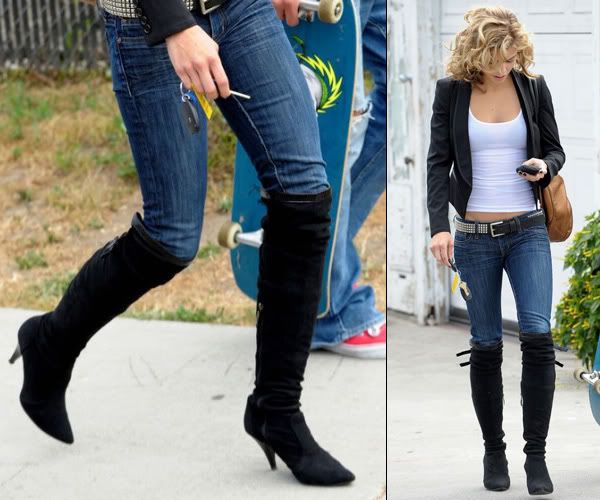 AnnaLynne McCord in over-the-knee boots
