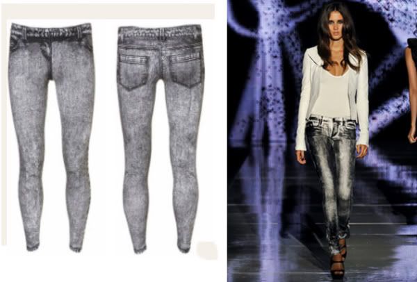 Jeggings / denim leggings trend