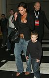 Victoria Beckham leaving Wembley Stadium in jeans and flip-flops