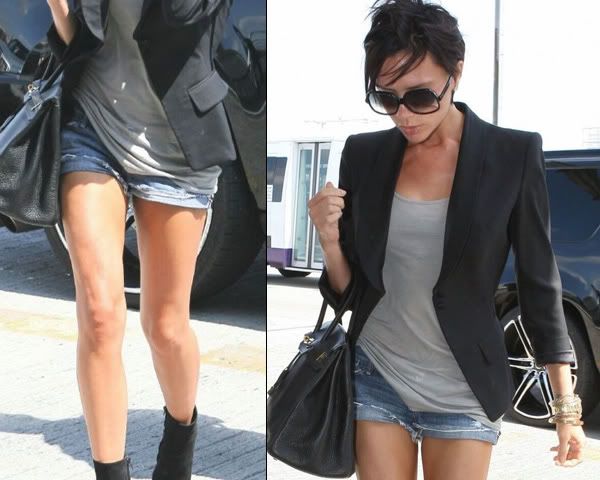 Nicole Richie Jean Shorts. Nicole Richie in ripped denim