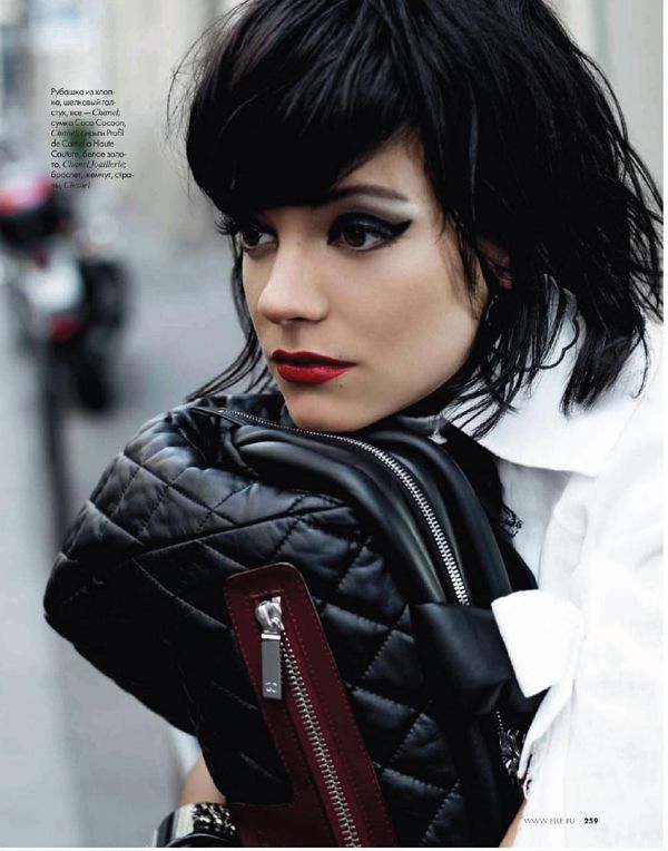 Lily Allen by Karl Lagerfeld: Elle December 2009