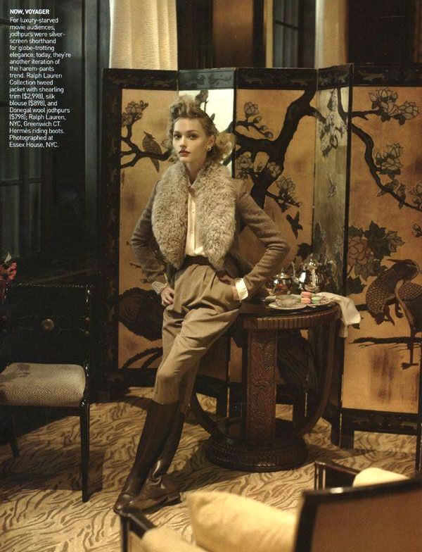 Vintage elegance in Vogue US, September 2009