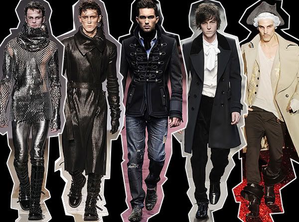 Mens Military Trend on the runway 2009-2010