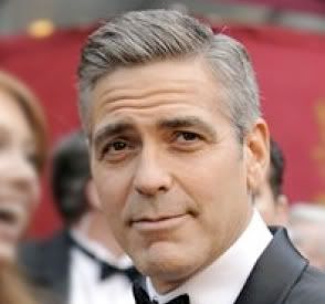 George Clooney hair style cut