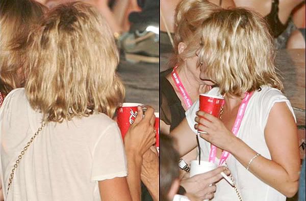 Kate Moss with bob kob hair style cut