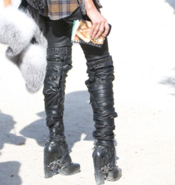Thigh high boots trend
