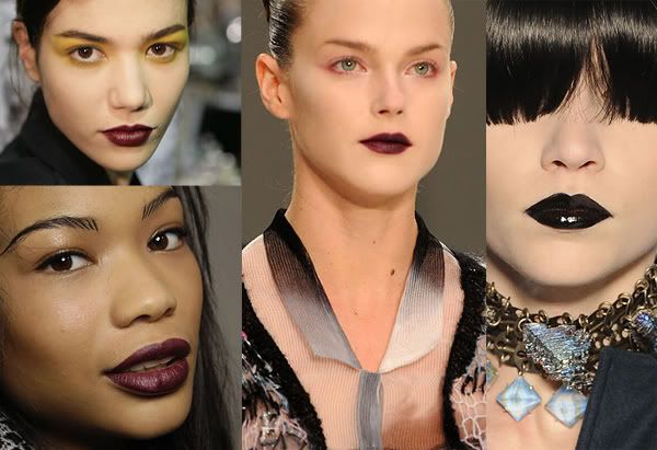 2008 dark red and black lipstick trend