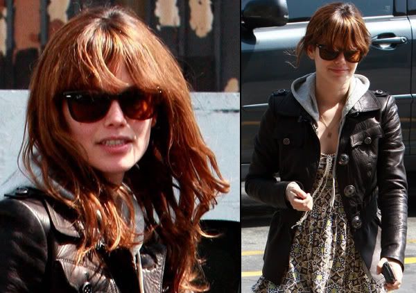 inverted bob with bangs. Rachel Bilson Fringe Haircut