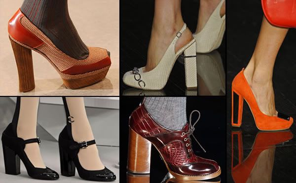 2008 chunky heeled shoes trend