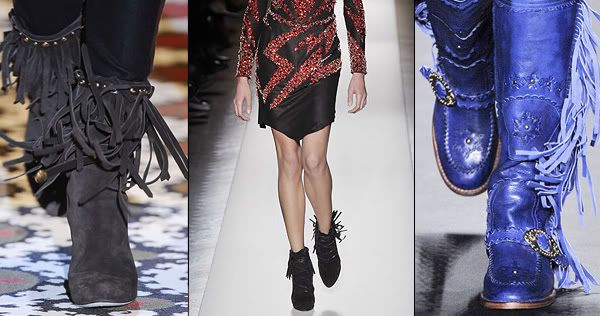 Foho fringed shoes and boots trend 2008