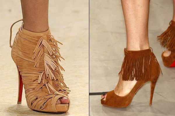 Fringed shoes and boots 2009