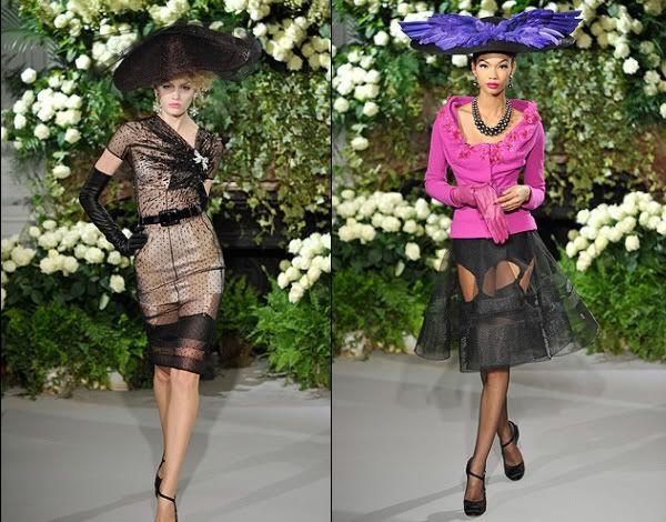 Christian Dior Couture 2009 stay-ups and suspenders