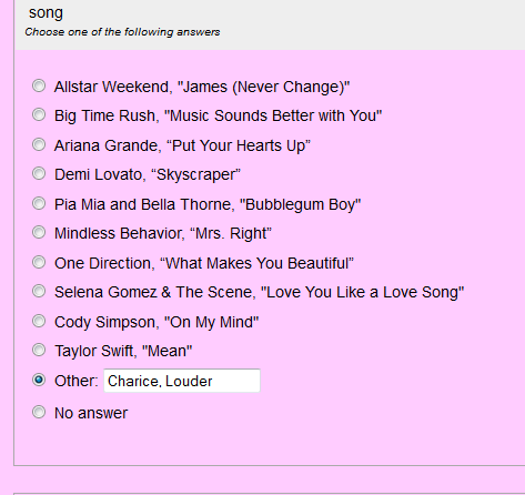 Best Song Louder Beats out All Star Weekend Big Time Rush Ariana Grande 