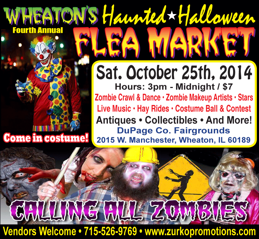 Haunted halloween Flea Market Oct 25th Wheaton, IL