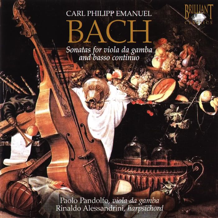 Paolo Pandolfo - viola da gamba, Rinaldo Alessandrini - harpsichord - Carl Philipp Emanuel Bach - Sonatas for viola da gamba and basso continuo