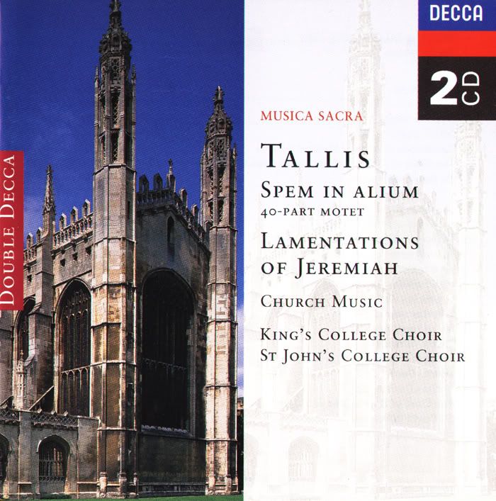 The Choir of King's College, The Choir of St. John's College, Cambridge - Thomas Tallis - Sacred Music (2 CDs)