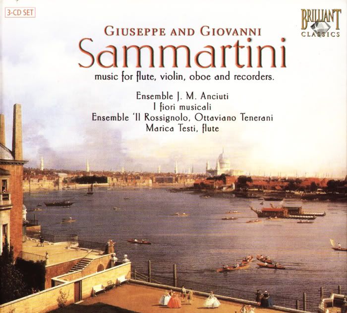 Ensemble J.M. Anciutti, I Fiori Musicali, Ensemble 'Il Rossignolo' (on period instruments) - Sammartini - Music for flute, violin, oboe and recorders (3 CDs Box Set)