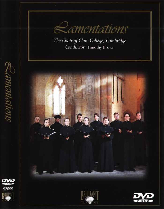 The Choir of Clare College, Cambridge Lamentations