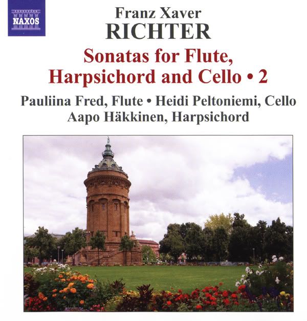 Pauliina Fred - flute, Aapo Hakkinen - harpsichord, Heidi Peltoniemi - cello - Franz Xaver Richter - Sonatas for Flute, Harpsichord and Cello, Vol.2