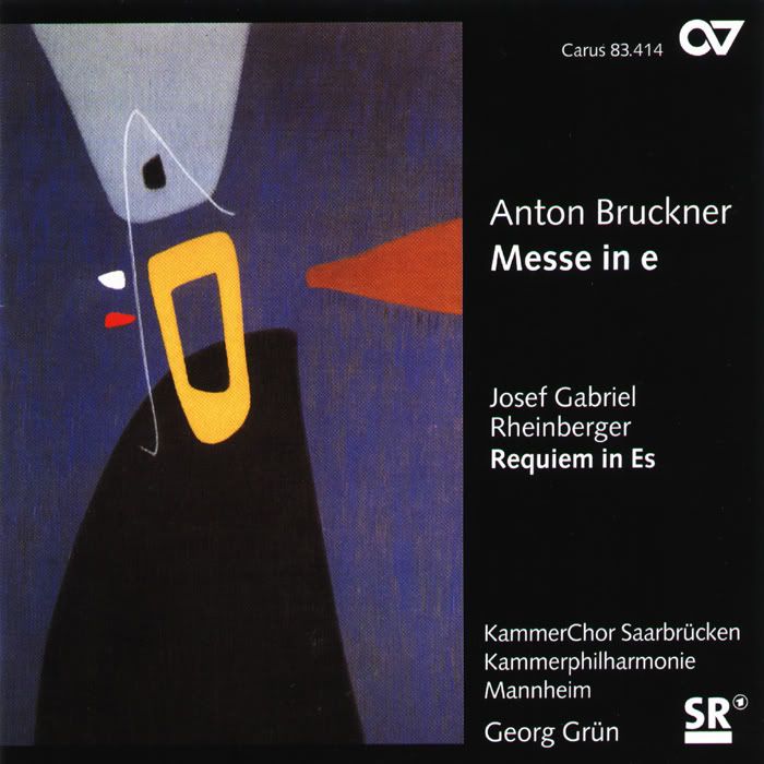 Saarbrucken Chamber Choir, Mannheim Philharmonic Brass - Anton Bruckner, Josef Gabriel Rheinberger - Mass in E minor, Requiem in E flat major