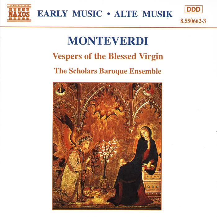 The Scholars Baroque Ensemble, Terence Charlston - organ - Claudio Monteverdi - Vespers of the Blessed Virgin (2 CDs)